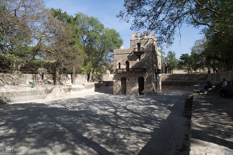 20120402_090533 Nikon D3S 2x3.jpg - Fasilides Bath. It once served as the bath for King Fasilides. Today it is used as a Baptismal during Timket.  People come from all overat that time